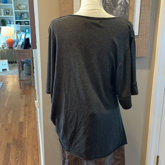 W118 by Walter Baker Charcoal Gray oversized Sweater - Picture 4 of 6